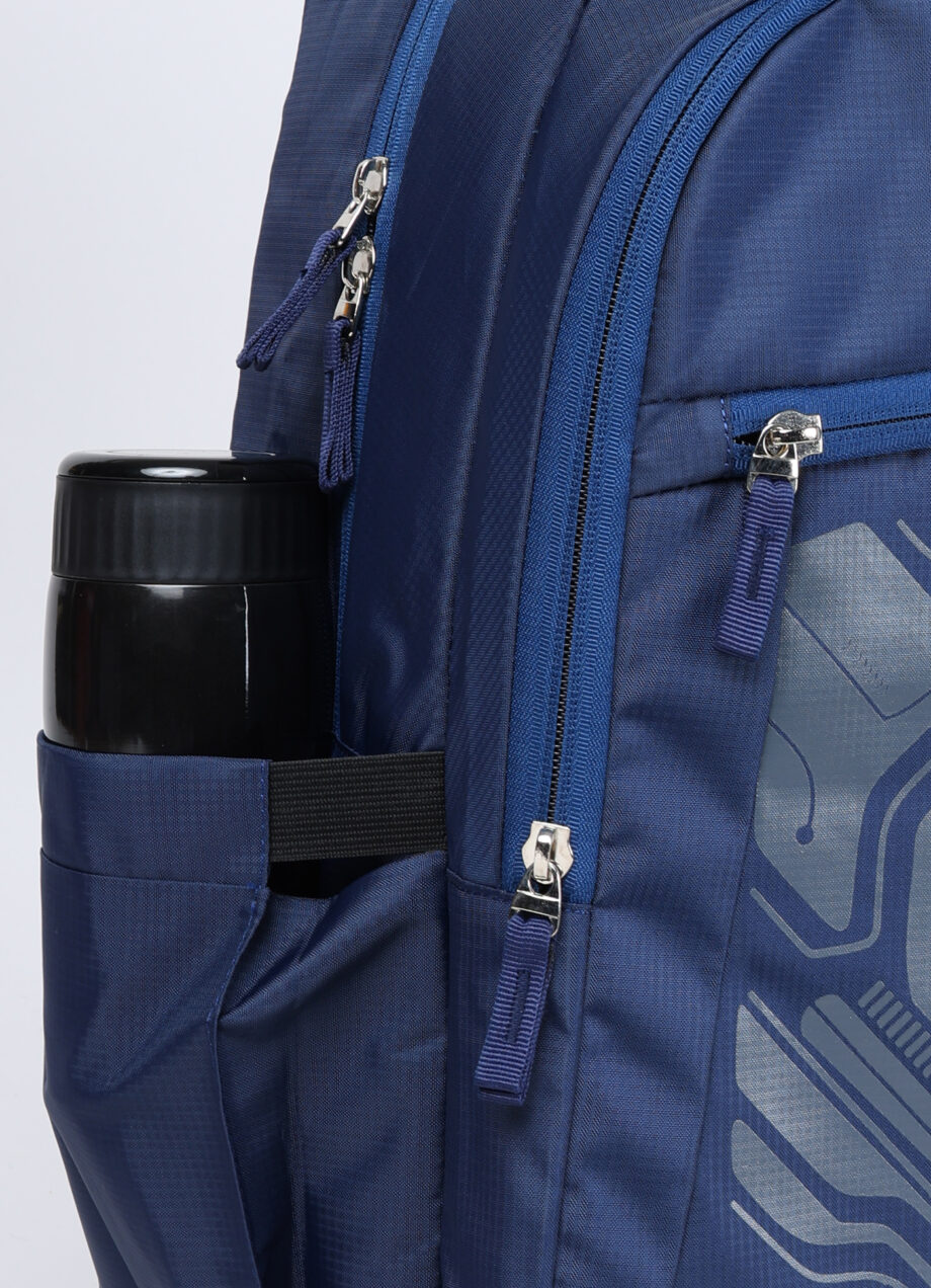 PB Pearlbags EXCEL 26L Printed Laptop Backpack With Rain Cover,USB Charging Port,2 Compartment,Premium Fabric,Water Resistant Anti Theft,School & College Bag for Boys and Girls,Office & Travel Bag for Men and Women,49X31X17 Cms