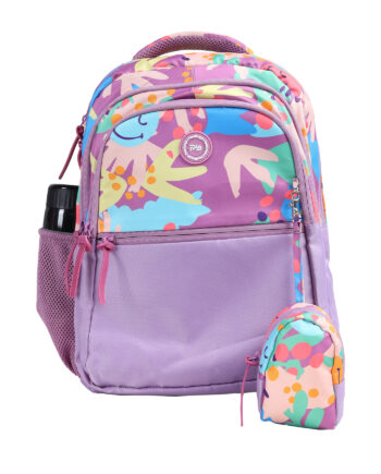 PB Pearlbags Polyester 16L Water Resistant Casual Backpack With Pencil Pouch For School For Boys and Girls