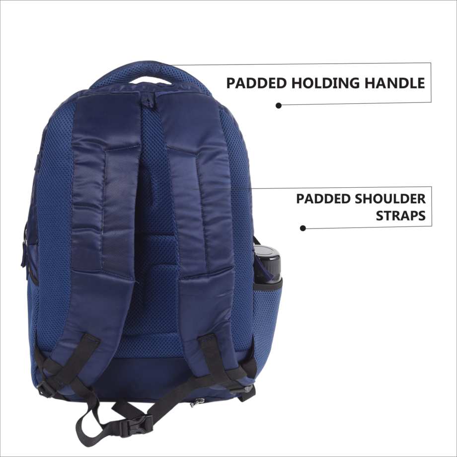 PB Pearlbags Polyester Water Resistant Solid Casual Backpack With 2 Compartment,Laptop Sleeve And Raincover For Boys,Girls,Men And Women|23 Litres